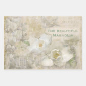 Prachtige Magnolia  Collage Inpakpapier Vel (Voorkant)