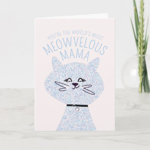 Prachtige Mama Kat Kaart