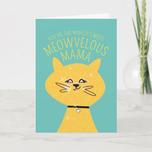 Prachtige Mama Kat Kaart