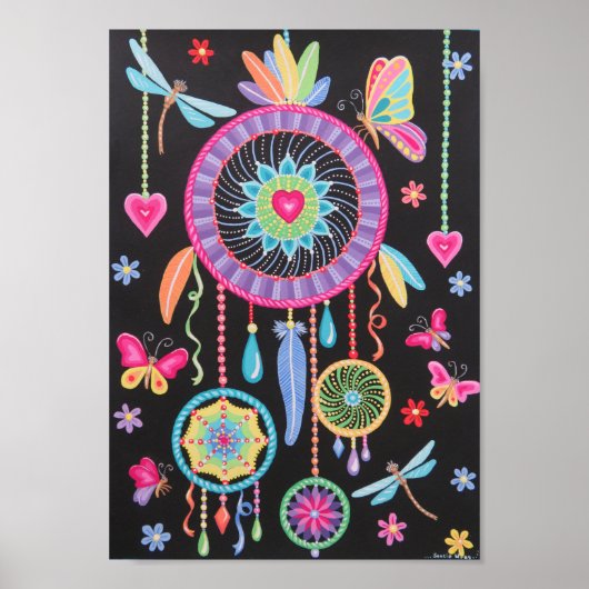 Prachtige Mandala Drocatcher art van Soozie Wray Poster (Voorkant)