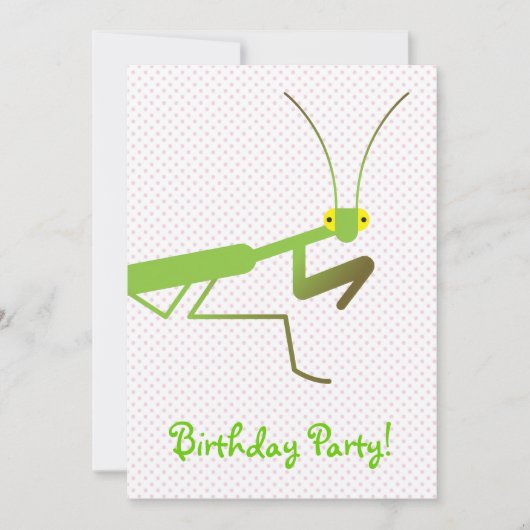 Prachtige mantis kaart (Voorkant)