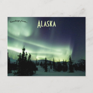 Prachtige March Sky in Alaska Briefkaart