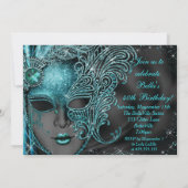 Prachtige Masquerade Party uitnodigingen (Achterkant)