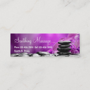 Prachtige Massage Mini Visitekaartjes