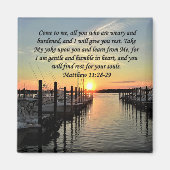 PRACHTIGE MATTHEÜS 11:28 ZONSONDERGANG OVER HET ME MAGNEET (Voorkant)