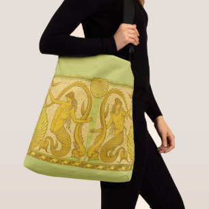 prachtige mermaiafdrukken crossbody tas