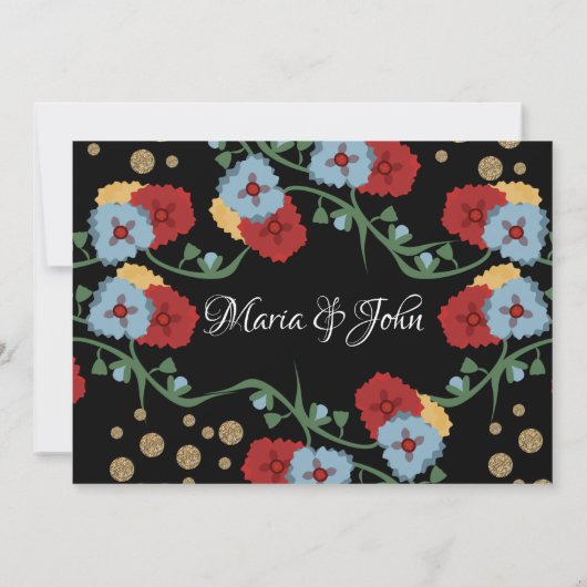 Prachtige Mexicaanse groene wingerd nepglitter Kaart (Achterkant)