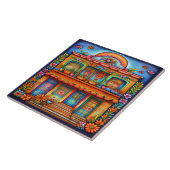 Prachtige Mexicaanse kunst Tegeltje (Zijkant)