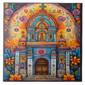 Prachtige Mexicaanse kunst Tegeltje (Voorkant)
