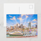 Prachtige Miami, Florida, USA Briefkaart (Voorkant / Achterkant)