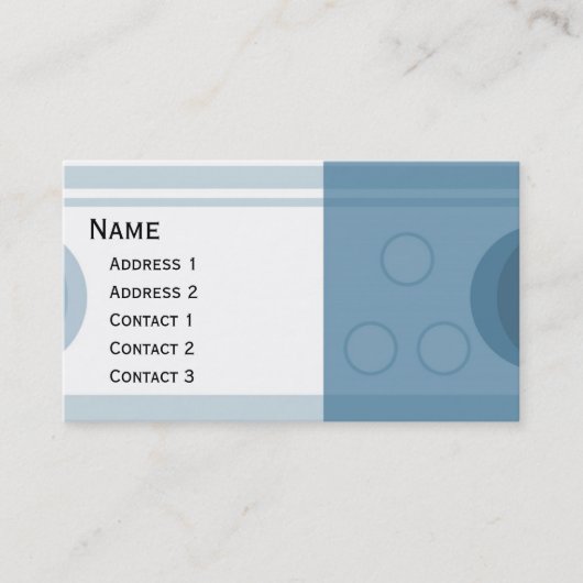 Prachtige moderne stripvormgeving visitekaartje (Voorkant)