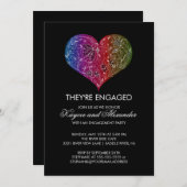 Prachtige moderne Verlovingen Kaart (Voorkant / Achterkant)