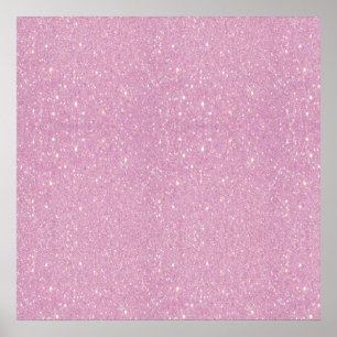 Prachtige, modieuze zachte paarse glitter poster