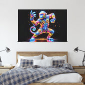Prachtige Monkey Style Canvas Afdruk (Insitu (Slaapkamer))