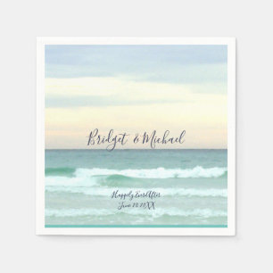 Prachtige Natuur Beach Wedding Napkins Servet