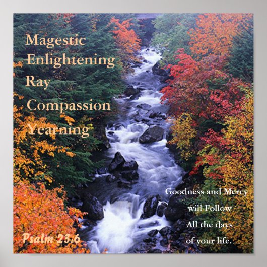 Prachtige Natuur Poster. Poster (Voorkant)