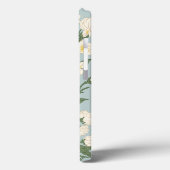 Prachtige natuurlijke groen witte bloem modern Case-Mate iPhone case (Achterkant / Links)