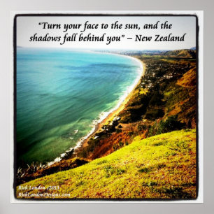 Prachtige Nieuw-Zeelandse foto-Poster W/NZ Proverb Poster