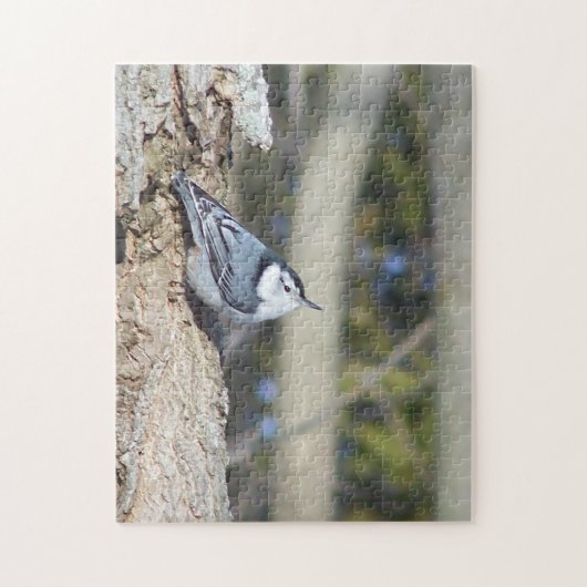 Prachtige Nuthatch Puzzel (Verticaal)