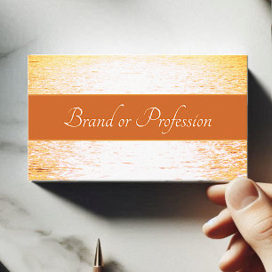 Prachtige oceaan met elegante Peach Sunset Beauty Visitekaartje