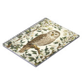 Prachtige Oeral Uil en Magnolia bloesems Notitieboek (Linkerzijde)