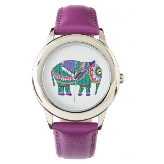 Prachtige  olifant horloge (Voorkant)