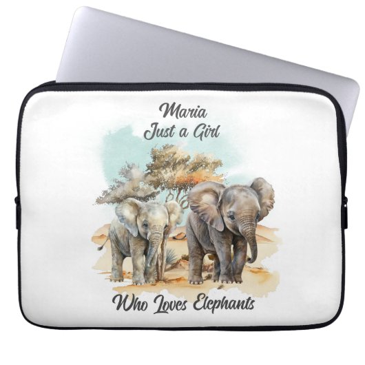 Prachtige olifant laptop sleeve (Voorkant)
