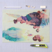 Prachtige onbeleefdheid met kinderen illustratie tissuepapier (Craft)