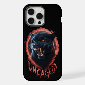 Prachtige ongekookte Black Panther Red Halo iPhone 15 Pro Max Hoesje
