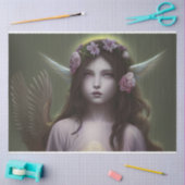 Prachtige ontkoppeling van Floral Angel Tissuepapier (Craft)