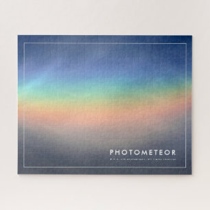 Prachtige oogverblindende regenboog in de wolken legpuzzel