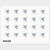 Prachtige opfokken van witte Pegasus Sticker Sheet (Vel)