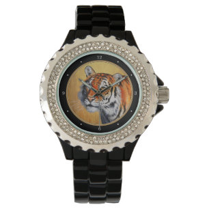 Prachtige Oranje bengachtige tijger Horloge