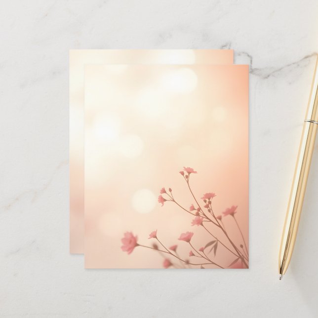 Prachtige Oranje bloemenkunst (Voorkant / Achterkant in situ)