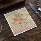 Prachtige Oranje dunne ruggengraat met kerst Servet