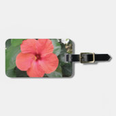 Prachtige Oranje Hibiscus Flower Custom Luggable Bagagelabel (Voorkant horizontaal)