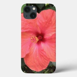 Prachtige Oranje Hibiscus Flower iPad-draagtas iPhone 13 Hoesje