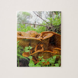 Prachtige Oranje paddenstoel Legpuzzel