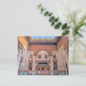 Prachtige oude Marrakesh Medina-architectuur Briefkaart (Staand voorkant)