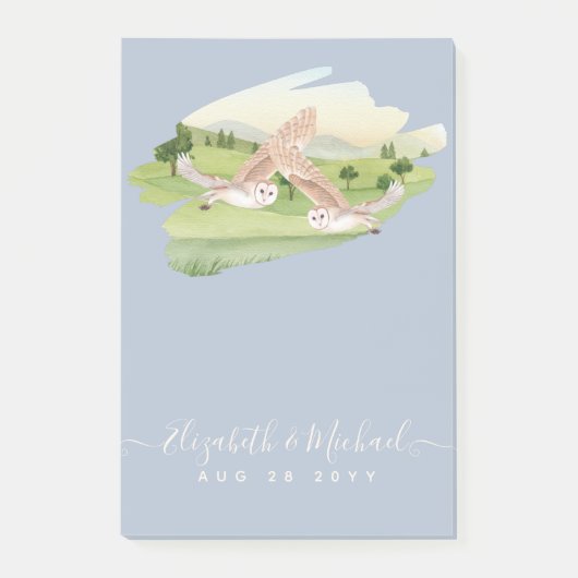 Prachtige OWLS-bruiloft Post-it® Notes (Voorkant)