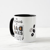 Prachtige pa Jokes Design Typografie Mok (Voorkant links)