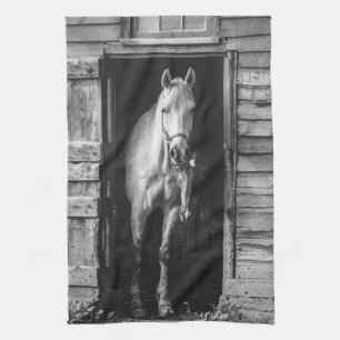 Prachtige paarden Rustic Farmhouse Theedoek