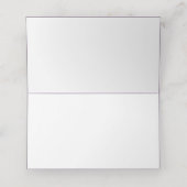 Prachtige Paarse Bloem Bruiloft Plaatskaart (Binnenkant ongevouwen)