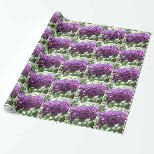 Prachtige Paarse boeddleia Flowers Wrapping Paper Cadeaupapier
