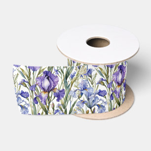 Prachtige paarse en blauwe Iris Lint