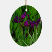 Prachtige Paarse Iris Keramisch Ornament (Rechts)