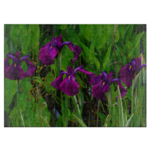 Prachtige Paarse Iris Snijplank