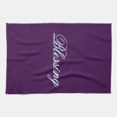 Prachtige Paarse keukenhanddoek (Horizontaal)