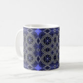 Prachtige Paarse Mandala Pattern Koffiemok (Voorkant links)