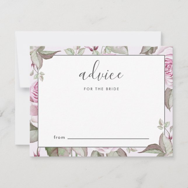 Prachtige Paarse Rozen Advies voor de Bride (Voorkant)